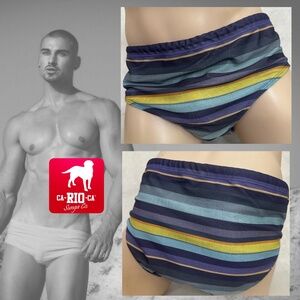 caRIOca Brazil Cut Swimsuit XXL 36-44" waist Gently worn Made in Brazil 86% poly
